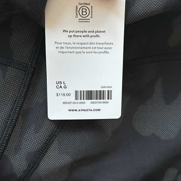 Athleta Rainier Reflective Tight | size Large| NWT - Picture 7 of 8